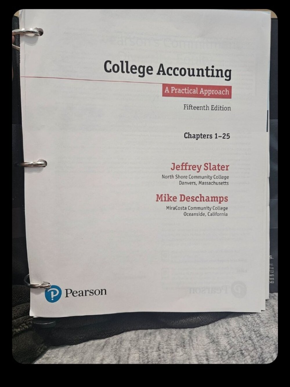 College Accounting A Practical Approach fifteenth Edition